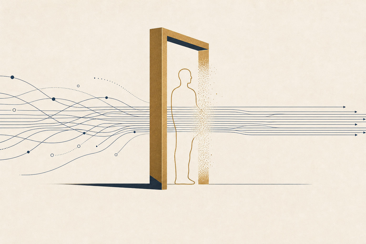 A human control fades as the underlying decision practice recedes.